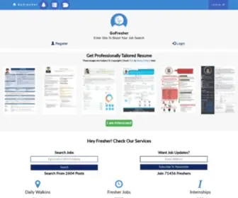 Gofresher.org(Fresher Jobs GoFresher) Screenshot