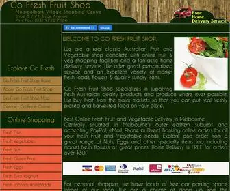 Gofreshfruitshop.com(Fresh Fruit and Vegetable Delivery Melbourne) Screenshot