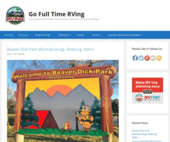 Gofulltimerving.com(Go Full Time RVing) Screenshot