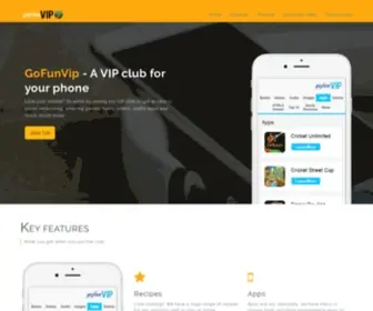 Gofunvip.com(App for your Mobile) Screenshot