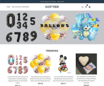 Gofybr.website(Great selection of Ballons and Accessories at affordable prices) Screenshot