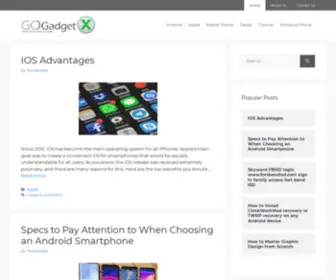 Gogadgetx.com(Get the X factor with your gadget) Screenshot