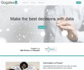 Gogalex.com(Business Intelligence Solutions) Screenshot