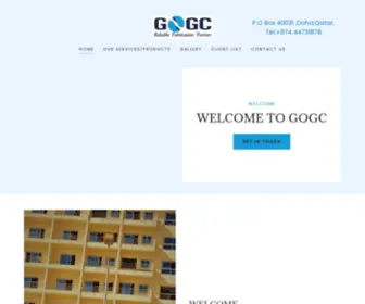 Gogc-Qatar.com(GOGC Trading and Contracting) Screenshot