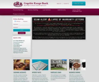Gogebicrangebank.com(Gogebic Range Bank) Screenshot