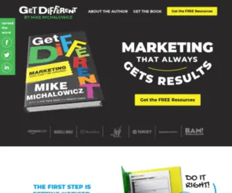 Gogetdifferent.com(Get Different by Mike Michalowicz) Screenshot