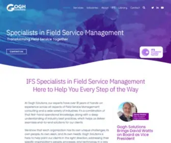 Goghsolutions.com(Field Service Management Consulting) Screenshot