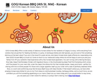 Gogikoreanbbq.com(GOGI Korean BBQ (4th St) Screenshot