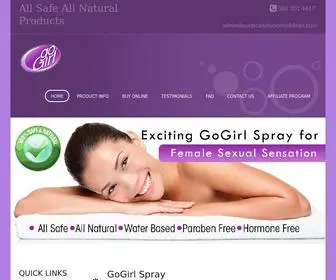 Gogirl.co.za(All Safe All Natural Products) Screenshot