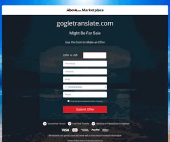 Gogletranslate.com(gogletranslate) Screenshot