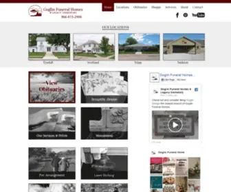 Goglinfh.com(Goglin Funeral Homes and Legacy Crematory) Screenshot