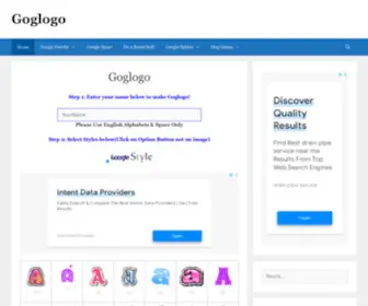 Goglogo.net(Change Google Logo at Gog logo) Screenshot
