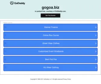 Gogoa.biz(Red Top Template) Screenshot