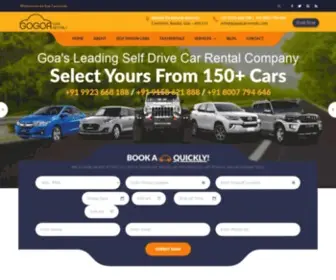 Gogoacarrentals.com(Car Rental In Goa) Screenshot