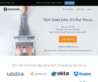 Gogohire.com(The Sales Talent Network) Screenshot