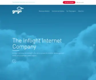 Gogoinflight.com(Gogo Inflight Internet Company) Screenshot