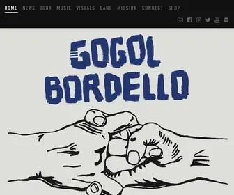 Gogolbordello.com(Gogol Bordello) Screenshot