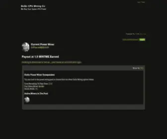 Gogominer.com(GoGo Noob Miner Co) Screenshot