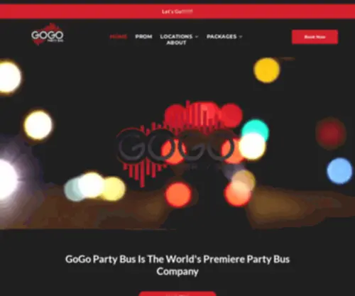 Gogopartybus.com(Gogo party bus) Screenshot