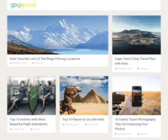 Gogopeak.com(Must Go Places Around The World) Screenshot