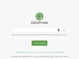 Gogoprivate.com(Private, Anonymous & Untracked Search Engine) Screenshot