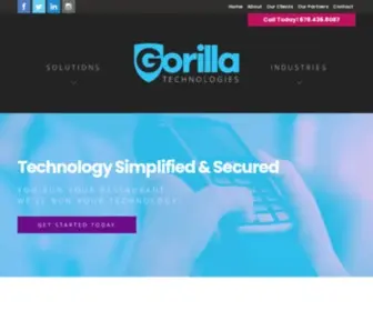 Gogorillatech.com(Gorilla Technologies) Screenshot