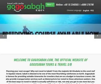 Gogosabah.com(Gogosbah is a forward thinking tour company) Screenshot