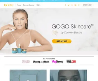 Gogoskincare.com(GOGO SKIN CARE by CARMEN ELECTRA) Screenshot
