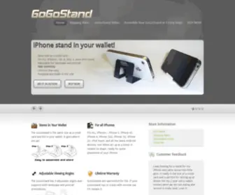 Gogostand.com(GoGoStand iPhone Stand) Screenshot