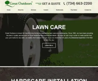 Gogreatoutdoors.com(Lawn Care and Landscaping) Screenshot