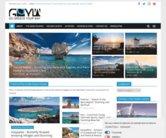 Gogreeceyourway.gr(Complete travel guide to Greek islands and mainland Greece) Screenshot