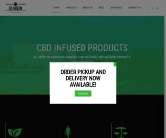 Gogreenbotanicals.com(CBD Infused Products) Screenshot