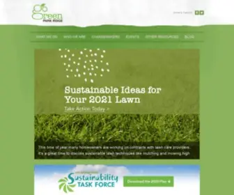 Gogreenparkridge.org(Building A Sustainable Future) Screenshot