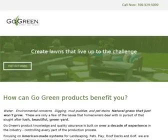 Gogreensynturf.com(Go Green Synthetic Lawn Solutions) Screenshot