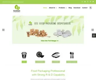 Gogreentableware.com(Eco Food Packaging/Foodservice Disposables) Screenshot