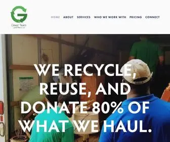 Gogreenteamjunk.com(The Green Team Junk Removal & Recycle) Screenshot