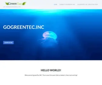 Gogreentec.com(Just another WordPress site) Screenshot