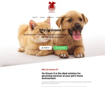 Gogroomit.com(On Demand At Your Time & Place The Fastest & Most convenient way to groom your Pet) Screenshot