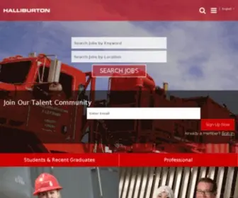 Gohalliburton.com(Halliburton Jobs; Students/Recent Graduates; Life at Halliburton) Screenshot