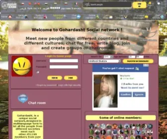 Gohardasht.net(Iranian social network) Screenshot