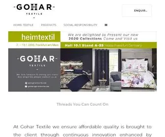 Gohartextile.com(A textile mills in Pakistan. Gohar Textile) Screenshot