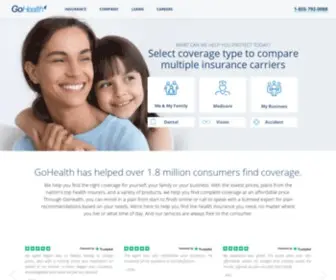 Gohealth.com(Discover Affordable Medicare & Health Insurance Plans) Screenshot