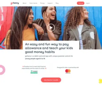 Gohenry.co(The ultimate kids' debit card and financial education app) Screenshot