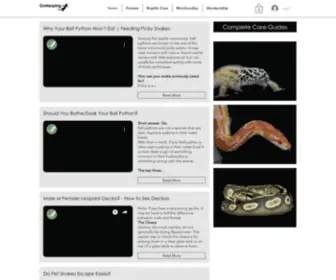 Goherping.com(Reptile Care & Education) Screenshot