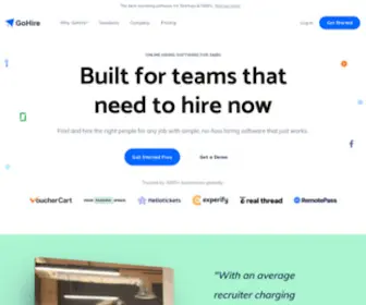 Gohire.io(The best Applicant Tracking System & Recruiting Software) Screenshot