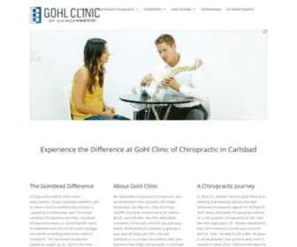 Gohlclinic.com(Gonstead Chiropractor San Diego) Screenshot