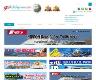 Goholidaynow.com(Abacus Travel Service) Screenshot