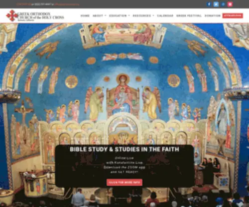 Goholycross.org(Church of the Holy Cross) Screenshot
