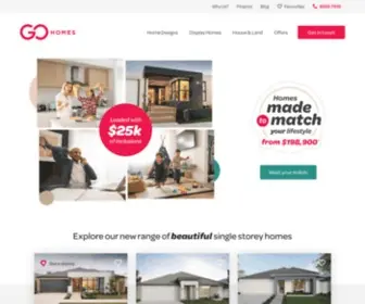 Gohomes.com.au(Home Builders Perth) Screenshot