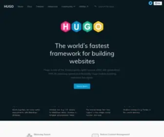Gohugo.io(The world’s fastest framework for building websites) Screenshot